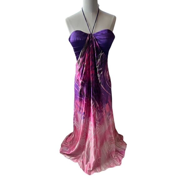 La Femme Pink and Purple Prom Dress 15453 Size 12 - Picture 10 of 10